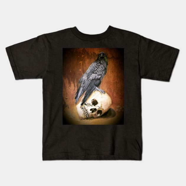 Raven Kids T-Shirt by teenamarie23art